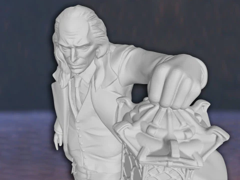 Harry Potter Argus Filch Action Figures Custom 3D Print Model 3D Print Model