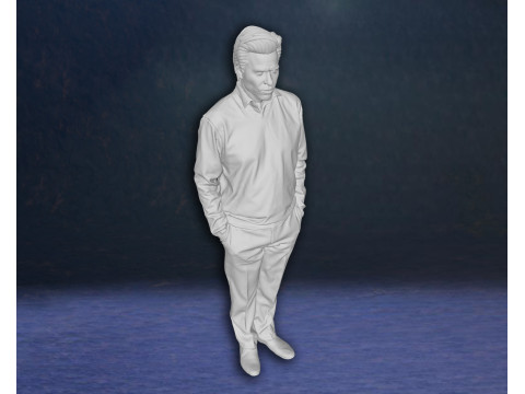 Val Kilmer Batman Bruce Wayne Action Custom 3D Print Model 3D print model 3D 打印模型