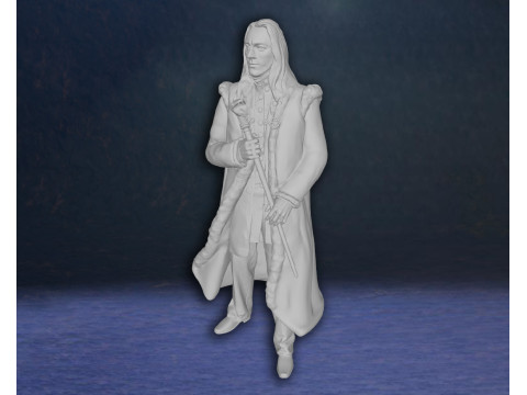 Harry Potter Lucius Malfoy Action Figure Custom 3D Print Model 3D print model 3D 打印模型