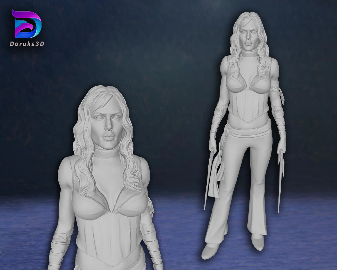 Elektra Jennifer Garner Action Figures Custom 3D Print Model 3D Print Model .c4d .max .obj .3ds .fbx .stl .blend 