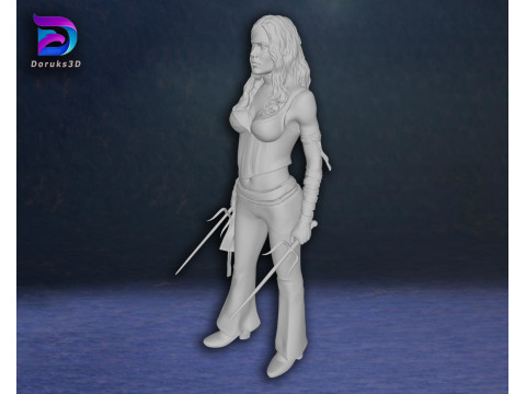 Elektra Jennifer Garner Action Figures Custom 3D Print Model 3D Print Model
