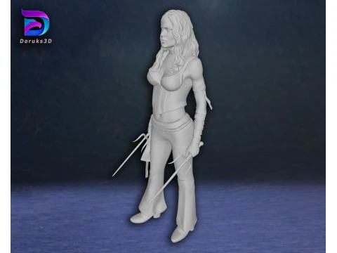 Elektra Jennifer Garner Action Figures Custom 3D Print Model 3D Print Model