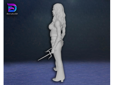 Elektra Jennifer Garner Action Figures Custom 3D Print Model 3D Print Model