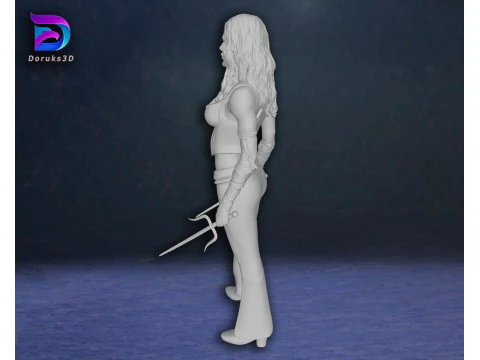 Elektra Jennifer Garner Action Figures Custom 3D Print Model 3D Print Model