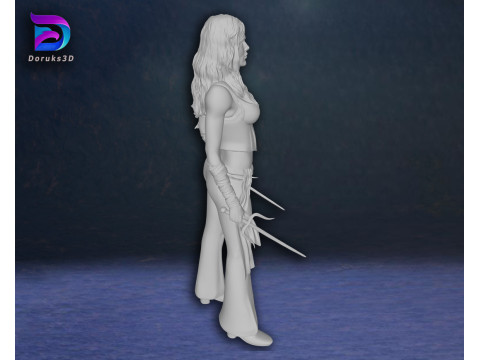 Elektra Jennifer Garner Action Figures Custom 3D Print Model 3D Print Model