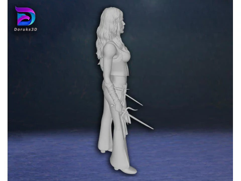 Elektra Jennifer Garner Action Figures Custom 3D Print Model 3D Print Model