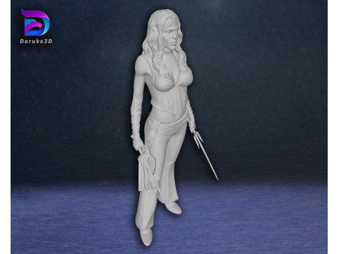 Elektra Jennifer Garner Action Figures Custom 3D Print Model 3D Print Model