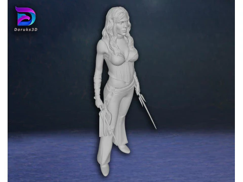 Elektra Jennifer Garner Action Figures Custom 3D Print Model 3D Print Model