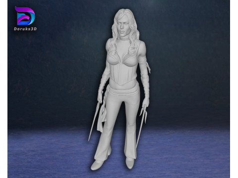 Elektra Jennifer Garner Action Figures Custom 3D Print Model 3D Print Model