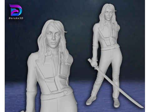 Tuez Bill Uma Thurman Figurines d'action Mod&egrave;le d'impression 3D personnalis&eacute; Modèles 3D en vedette