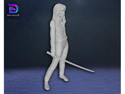 Kill Bill Uma Thurman Action Figures Custom 3D Print Model Model do druku 3D