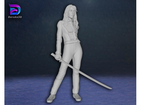 Kill Bill Uma Thurman Action Figures Custom 3D Print Model Model do druku 3D