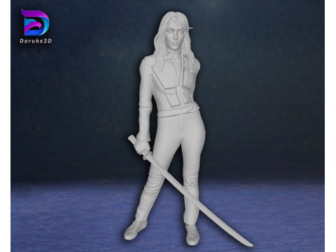 Kill Bill Uma Thurman Action Figures Custom 3D Print Model Model do druku 3D