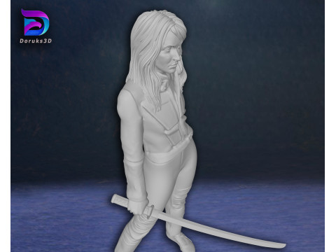 Kill Bill Uma Thurman Action Figures Custom 3D Print Model Model do druku 3D