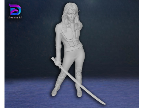 Kill Bill Uma Thurman Action Figures Custom 3D Print Model Model do druku 3D