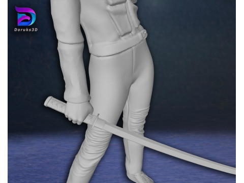 Kill Bill Uma Thurman Action Figures Custom 3D Print Model Model do druku 3D
