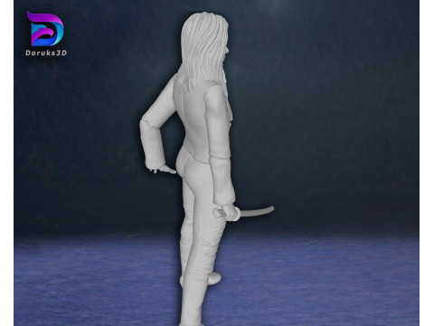 Kill Bill Uma Thurman Action Figures Custom 3D Print Model Model do druku 3D