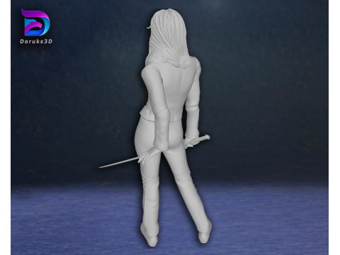 Kill Bill Uma Thurman Action Figures Custom 3D Print Model Model do druku 3D