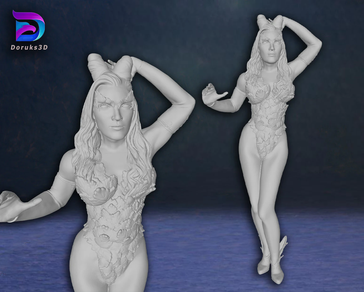 Poison Ivy Uma Thurman Action Figures modelo de impress&atilde;o 3D personalizado Modelo de Impressão 3D .c4d .max .obj .3ds .fbx .stl .blend 