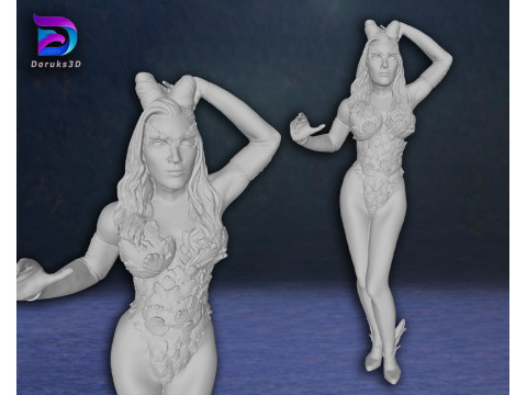 Poison Ivy Uma Thurman Action Figures Custom 3D Print Model 3Dプリントモデル