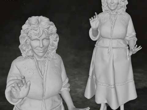 Molly Weasley Harry potter Action Figures Custom 3D Print Model 3Dプリントモデル