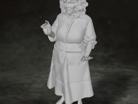 Molly Weasley Harry potter Action Figures Custom 3D Print Model 3D-printmodel