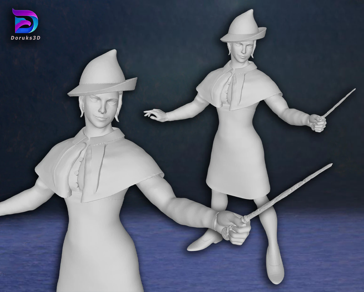 Fleur Delacour Harry Potter Figuras de a&ccedil;&atilde;o modelo de impress&atilde;o 3D personalizado Modelo de Impressão 3D .c4d .max .obj .3ds .fbx .stl .blend 