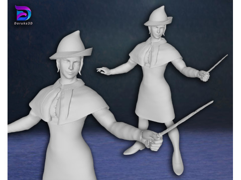 Fleur Delacour Harry potter Action Figures Custom 3D Print Model 3Dプリントモデル