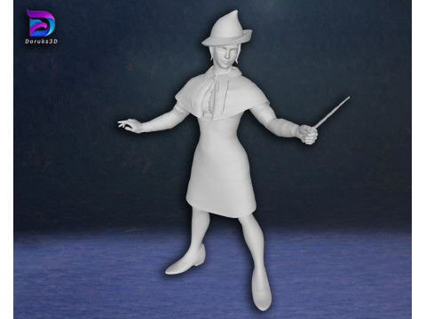 Fleur Delacour Harry potter Action Figures Custom 3D Print Model Modelo de Impressão 3D
