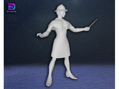 Fleur Delacour Harry potter Action Figures Custom 3D Print Model Modelo de Impressão 3D