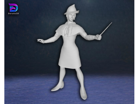 Fleur Delacour Harry potter Action Figures Custom 3D Print Model Modelo de Impressão 3D