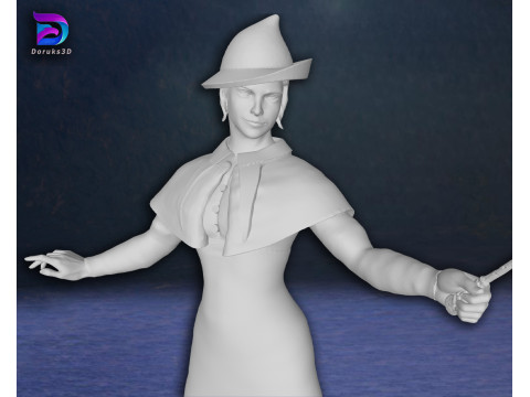 Fleur Delacour Harry potter Action Figures Custom 3D Print Model Modelo de Impressão 3D