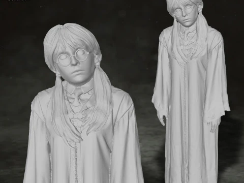 Moaning Myrtle Harry Potter Figurines d'action Mod&egrave;le d'impression 3D personnalis&eacute; Modèles 3D en vedette