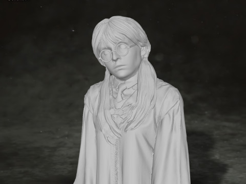 Moaning Myrtle Harry potter Action Figures Custom 3D Print Model 3D 打印模型
