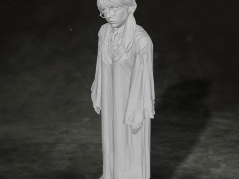 Moaning Myrtle Harry potter Action Figures Custom 3D Print Model 3D 打印模型