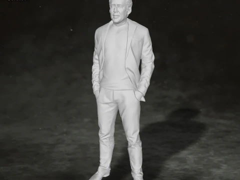Nicolas Cage Action Figures Custom 3D Print Model 3D Print Model