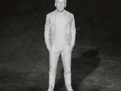 Nicolas Cage Action Figures Custom 3D Print Model 3D 프린트 모델