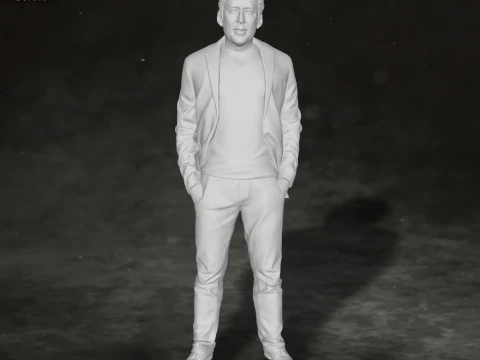 Nicolas Cage Action Figures Custom 3D Print Model 3D Print Model
