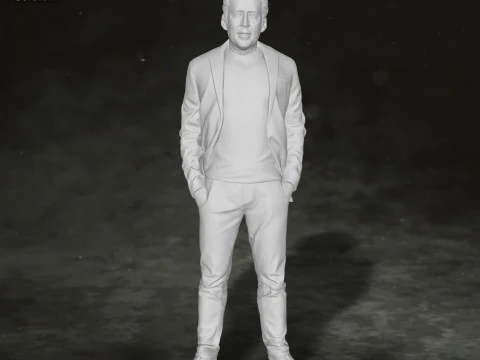 Nicolas Cage Action Figures Custom 3D Print Model 3D Print Model