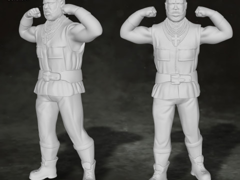 A-Team Action Figures Custom 3D Print Model Model do druku 3D