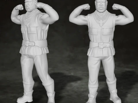A-Team Action Figures Custom 3D Print Model 3D Print Model