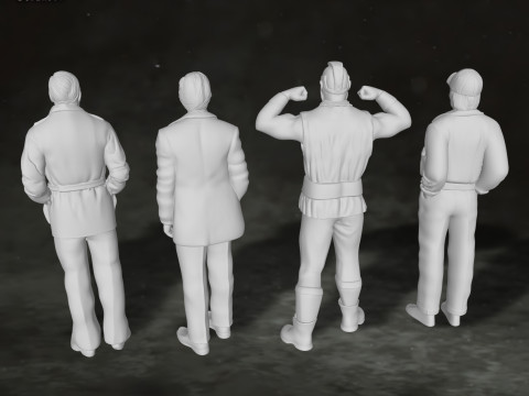 A-Team Action Figures Custom 3D Print Model Model do druku 3D