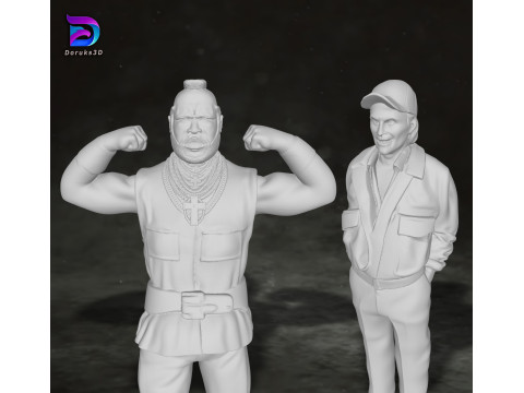 A-Team Action Figures Custom 3D Print Model Model do druku 3D