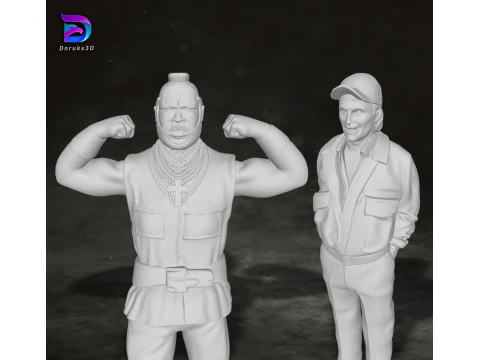 A-Team Action Figures Custom 3D Print Model 3D Print Model