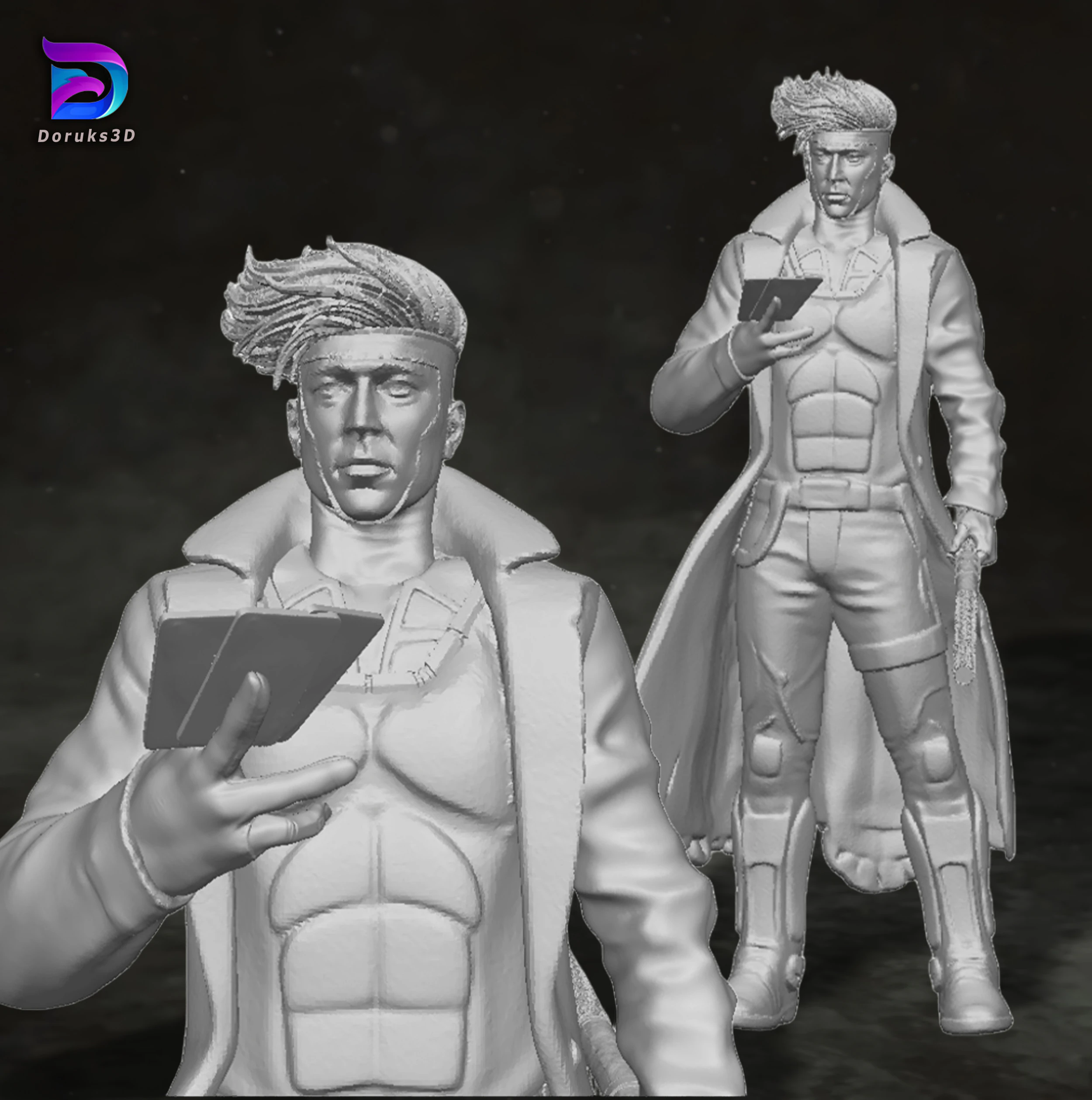 Gambit Channing Tatum Deadpool Action Figures Custom 3D Print Model 3D Print Model .c4d .max .obj .3ds .fbx .stl .blend 