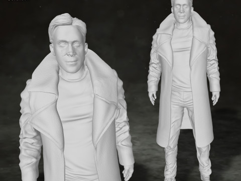 Blade Runner 2049 Ryan Gosling Action Figures Custom 3D Print Model 3D Print Model