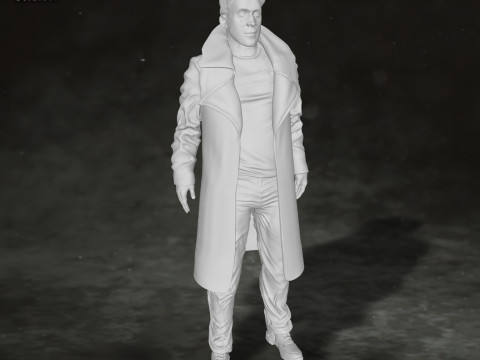 Blade Runner 2049 Ryan Gosling Action Figures Custom 3D Print Model Model Cetak 3D