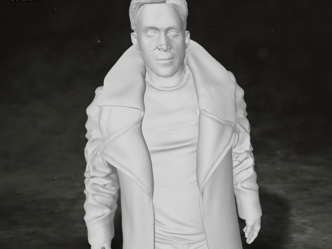 Blade Runner 2049 Ryan Gosling Action Figures Custom 3D Print Model Model Cetak 3D