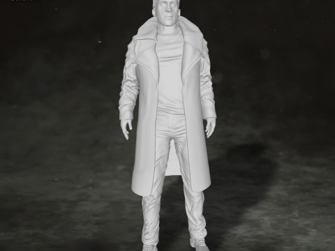 Blade Runner 2049 Ryan Gosling Action Figures Custom 3D Print Model Model Cetak 3D