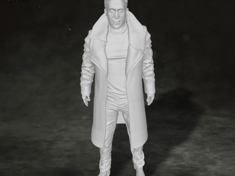 Blade Runner 2049 Ryan Gosling Action Figures Custom 3D Print Model Model Cetak 3D